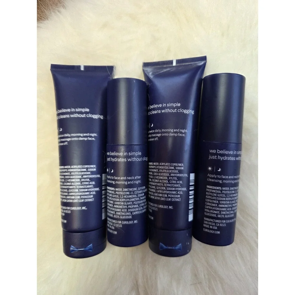 Curology Lot - 2.7 oz. The Cleanser & 1.7 oz.‎ The Moisturizer